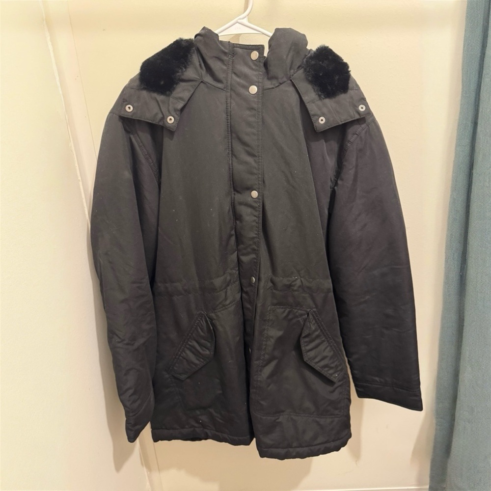 Men's Black Hooded Jacket